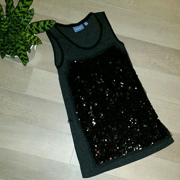 Simply Vera black sequined top - Picture 1 of 4